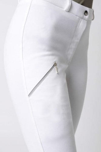 TROK.PL Bryczesy z pełnym lejem Felicia Full grip white