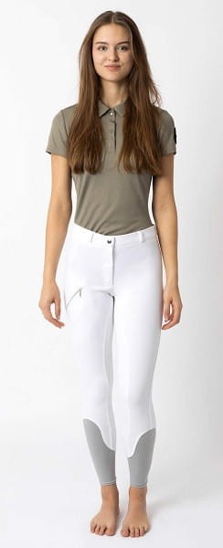 TROK.PL Bryczesy z pełnym lejem felicia Full grip white