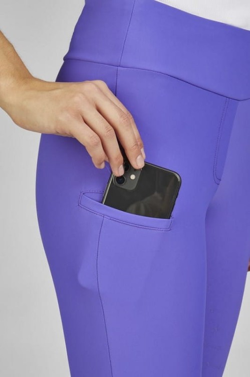 TROK.PL Legginsy Eskadron PRO RIDING Full Grip DYNAMIC 24 purple