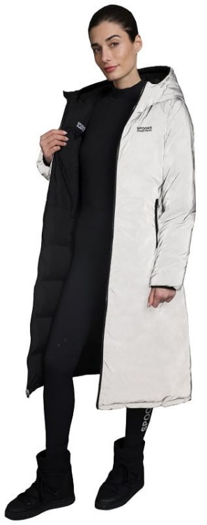 TROK.PL Płaszcz 2 stronny Spooks Lanah reversible black/silver