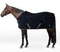 Derka polarowa HORZE Pegasus Pony z motywem koni navy 95cm