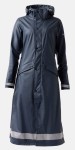 Długi płaszcz przeciwdeszczowy Hazel damski z rozcięciami navy 38