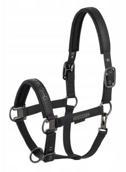 TROK.pl Kantar Eskadron FAUX LEATHER DOUBLE PIN BLACK