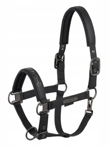 TROK.pl Kantar Eskadron FAUX LEATHER DOUBLE PIN BLACK