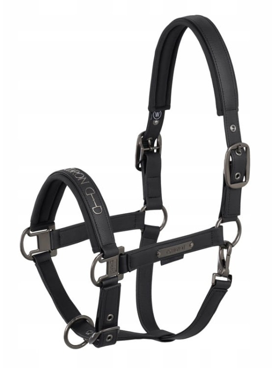 TROK.pl Kantar Eskadron FAUX LEATHER DOUBLE PIN BLACK