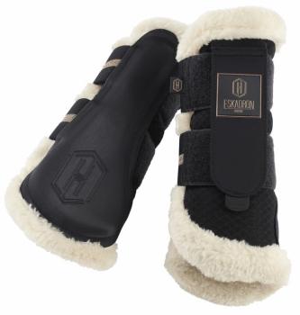TROK.PL Ochraniacze Eskadron FAUX LEATHER DOUBLE PIN F black