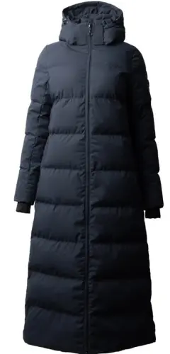 TROK.PL Horze Paloma Women Long Padded Coat navy