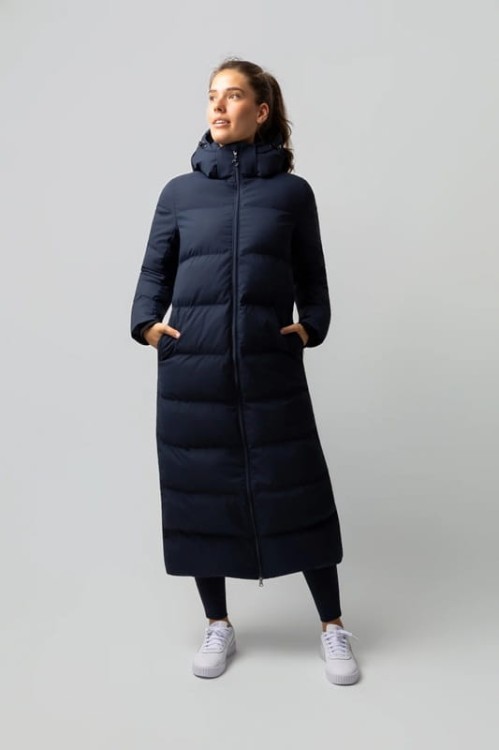TROK.PL Horze Paloma Women Long Padded Coat navy 1