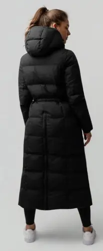 TROK.PL Horze Paloma Women Long Padded Coat black 1