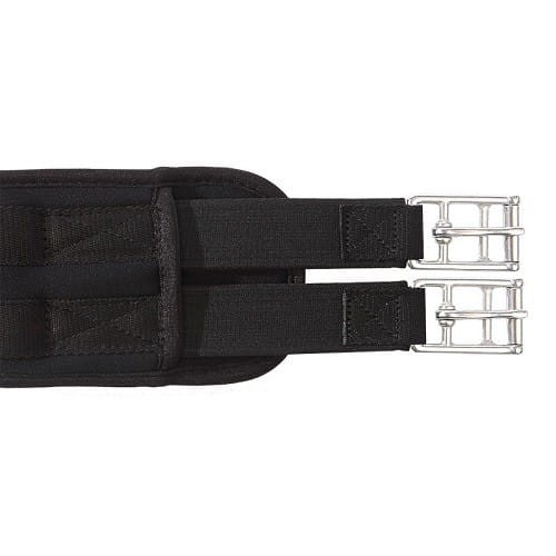 TROK.PL Popręg Memory Foam z gumami Kavalkade black