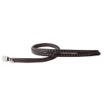 Puśliska skórzane Kavalkade Supple black 145cm.