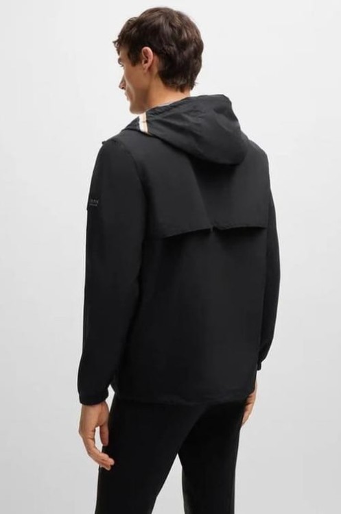 TROK.PL kurtka meska przeciwdeszczowa boss equestrian rex black czarna
