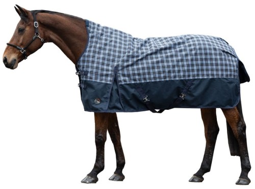 TROK.PL Derka HKM Glasgow  1200 d navy check 14995