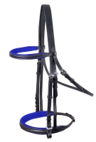Ogłowie Waldhausen Diamant czarny/blue Full