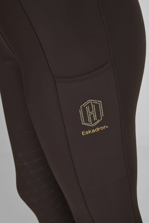 TROK.PL Legginsy Eskadron PRO Full Grip black truffle 4
