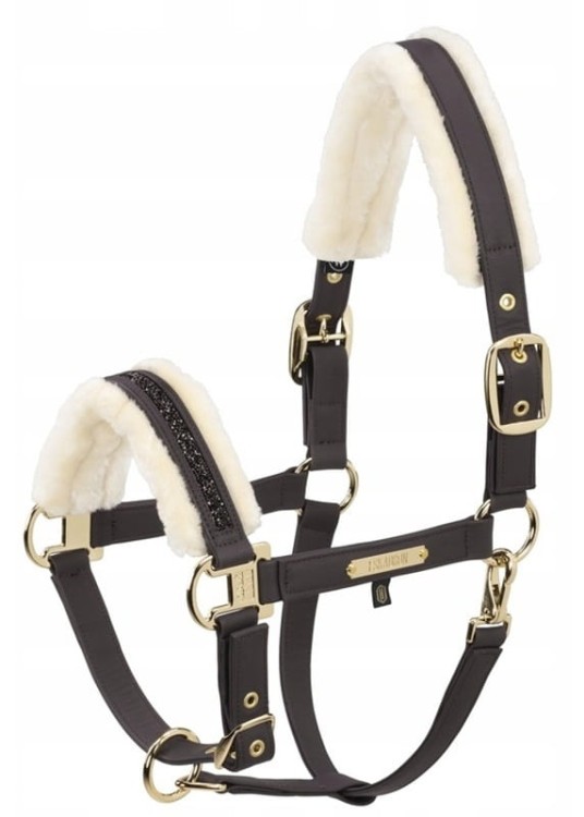 TROK.PL Kantar Eskadron Faux Leather Jewel black truffle
