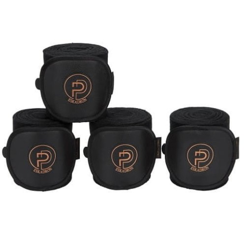 TROK.PL Bandaże polarowe Eskadron Faux Leather Platinum Black