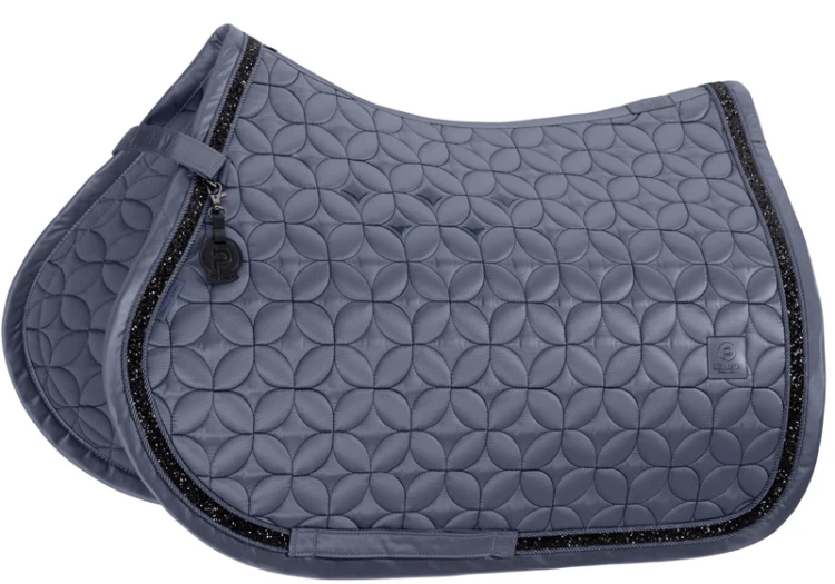 TROK.PL Czaprak Eskadron contrast jewel Platinum 26 slate blue VS